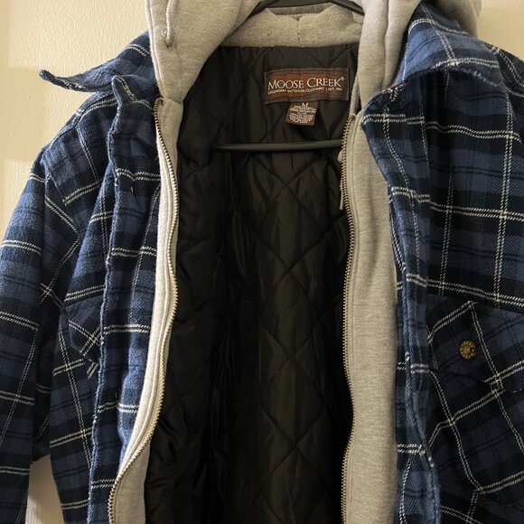 Vintage Quilted Sweatshirt Flannel Jacket - Picture 5 of 8